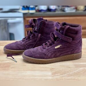 Puma Women's Suede Sky II Hi Nubuck - Deep Purple